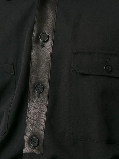 Shop Yohji Yamamoto Asymmetrical Belted Coat In Black