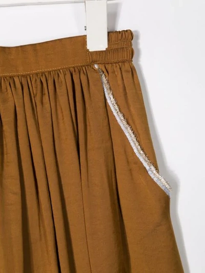 Shop Caffe' D'orzo Ursula Skirt In Brown