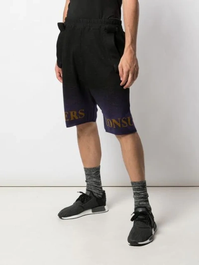 Shop Bernhard Willhelm Mill Knit Shorts In Black