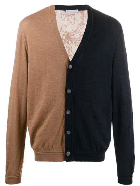 two tone cardigan