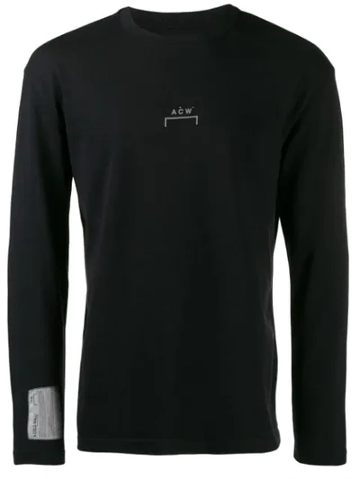 Shop A-cold-wall* Contrast Logo Jumper - Black