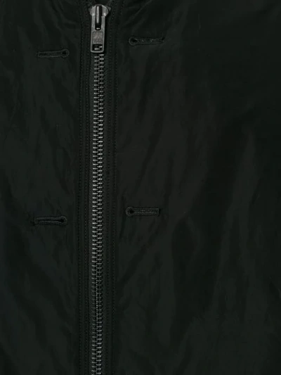 Shop Yohji Yamamoto Layered Hooded Jacket In Black