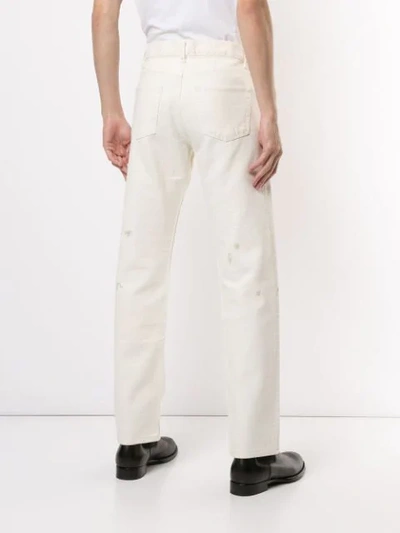 Pre-owned Helmut Lang 1998 Painter Jeans In White