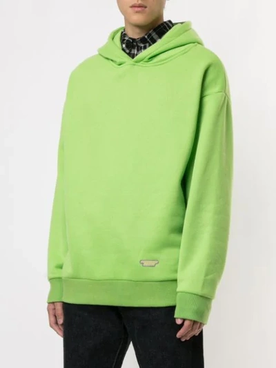 Shop Ground Zero Relaxed Fit Hoodie In Green