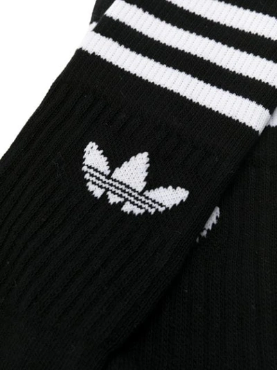 Shop Adidas Originals Multipack Logo Socks In Black