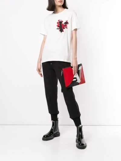 Shop Ports V Embroidered V T-shirt In White