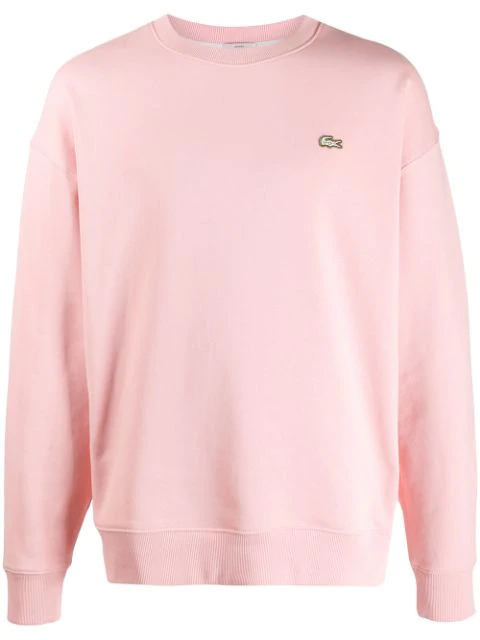 pink lacoste jumper