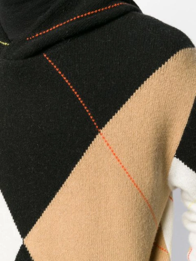 ARGYLE HOODED JUMPER