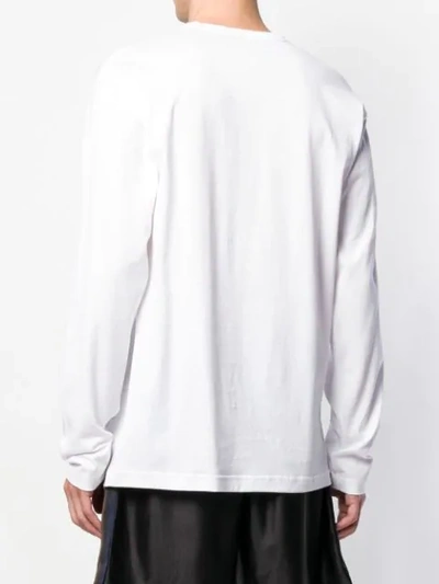 Shop Acne Studios Long-sleeved Crew-neck T-shirt In White