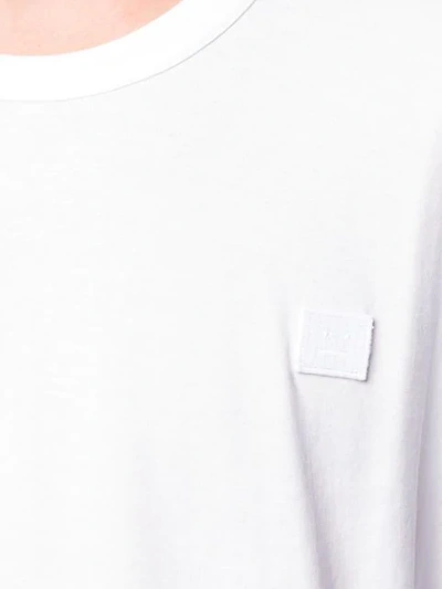 Shop Acne Studios Long-sleeved Crew-neck T-shirt In White