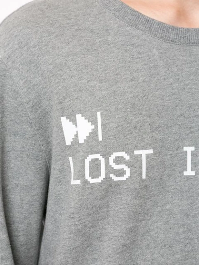 Shop Ports V Lost In Love Sweatshirt In Grey