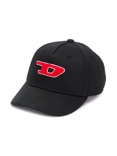 Shop Diesel D Logo Cap In Black
