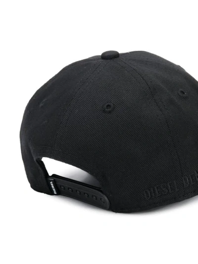 Shop Diesel D Logo Cap In Black