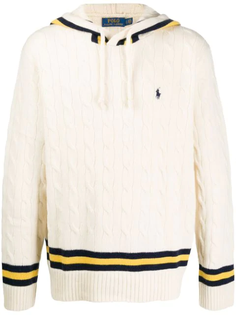 polo cable knit jumper