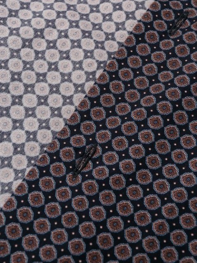 Dell'oglio Geometric Patterned Shirt In Blue