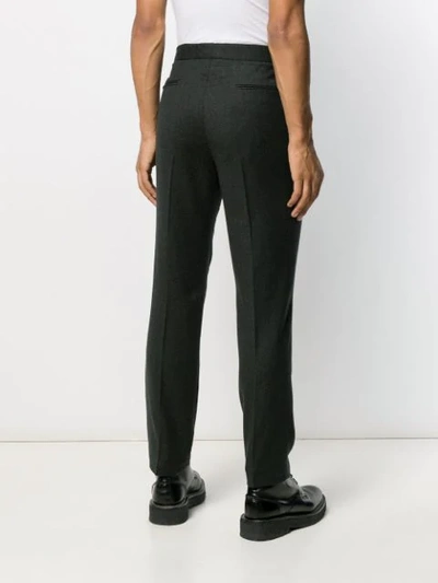 Shop Massimo Alba Straight-leg Tailored Trousers In Grey