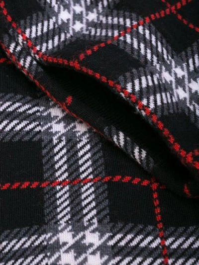 Shop Burberry Check Print Drawstring Shorts In Black