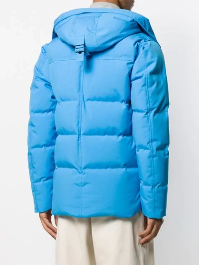 Shop Kenzo Quilted Padded Jacket In Blue