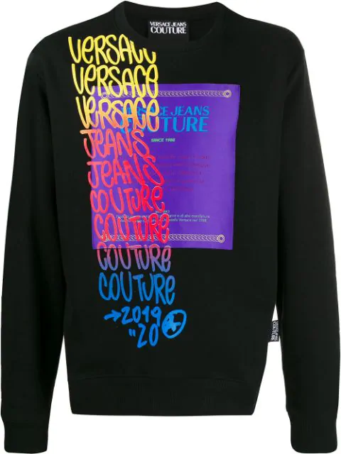 versace graffiti sweatshirt