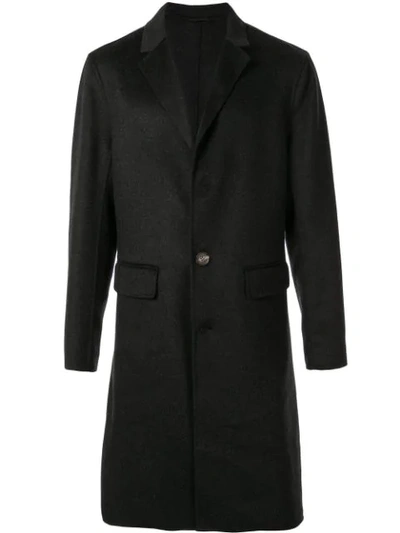 Shop Ck Calvin Klein Tailored Single-breasted Coat In Grey