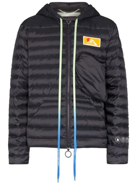 off white hooded jacket