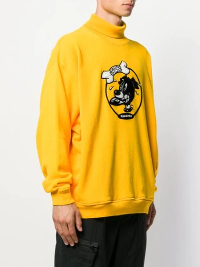 Shop Buscemi Nervous Dog Sweatshirt - Yellow