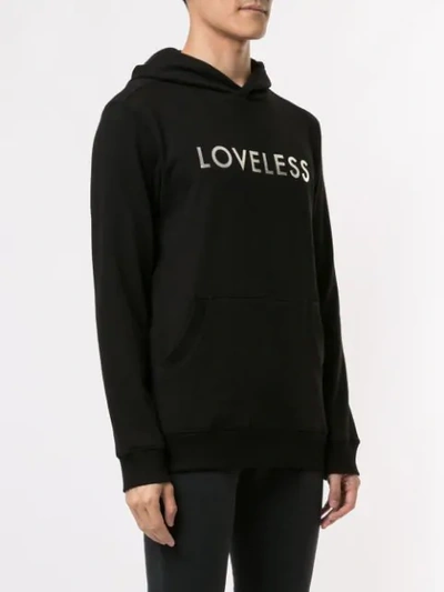 Shop Loveless Logo Print Sweatshirt In Black