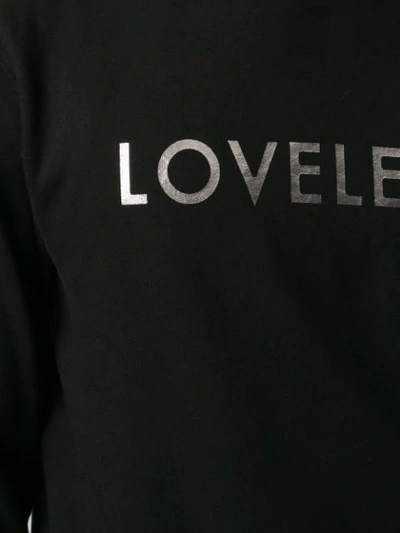 Shop Loveless Logo Print Sweatshirt In Black