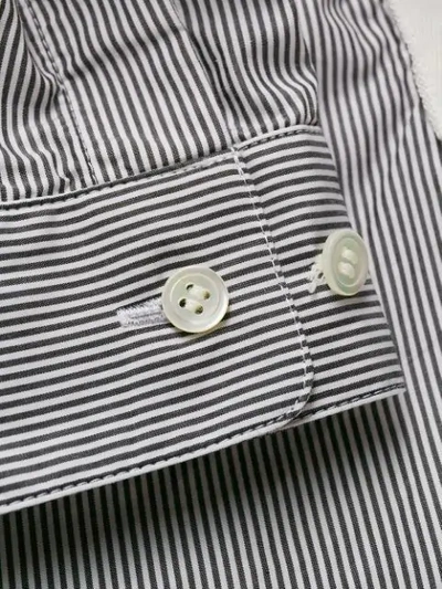 Shop Johnundercover Striped Extra Long Shirt In White