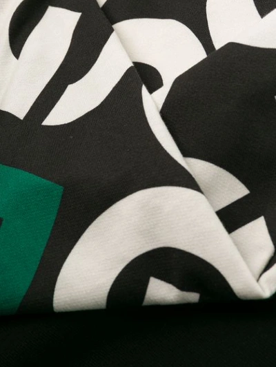 Shop Dolce & Gabbana Dg Logo Print Patch Sweatshirt In Black