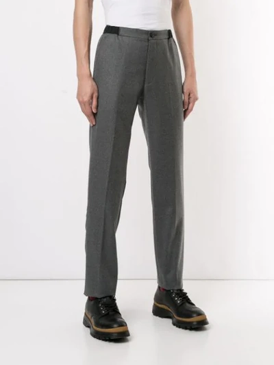 Shop Kolor Wool Blend Trousers In Grey