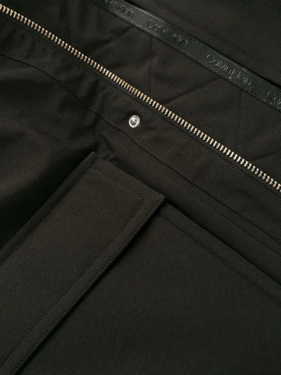 Shop Calvin Klein Hooded Down Parka Coat In Black