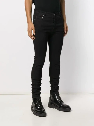 Shop Rick Owens Drkshdw Mid-rise Skinny Jeans In Black