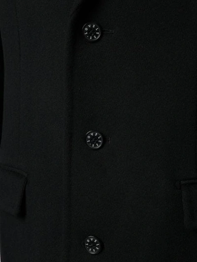 Shop Loveless Einreihiger Mantel In Black