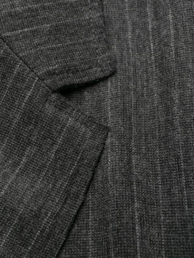 Shop Lanvin Pinstripe Blazer In Grey