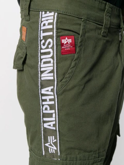 Shop Alpha Industries Al Tape Trousers In Green