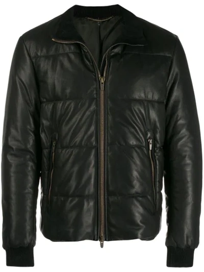 Shop Ajmone Padded Jacket In Black