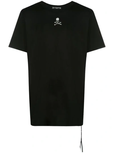 Shop Mastermind Japan Branded Short-sleeve T-shirt In Black