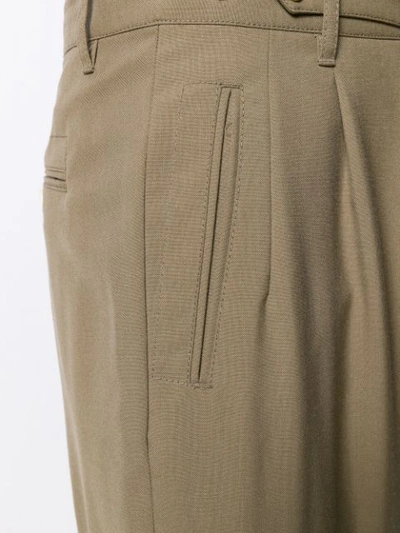 Shop Marni Darted Wide-leg Trousers In Neutrals