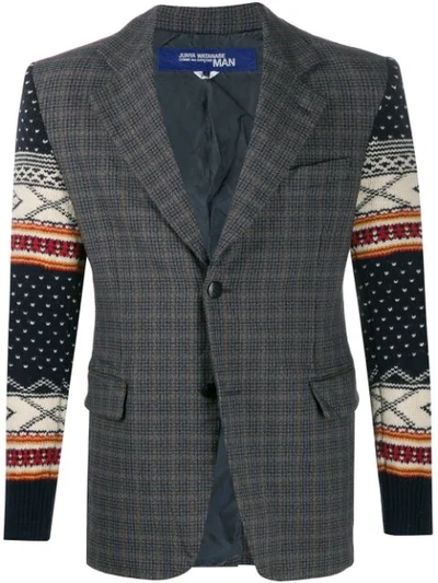 KNITTED SLEEVES BLAZER