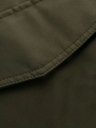 Moose Knuckles Millstream Logo Patch Jacket In Green