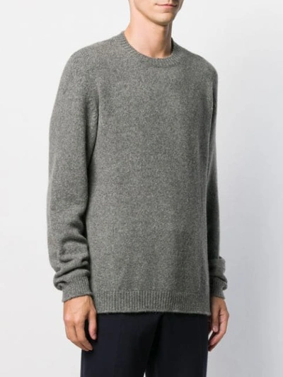 Shop Roberto Collina Long-sleeve Knit Jumper In Grey