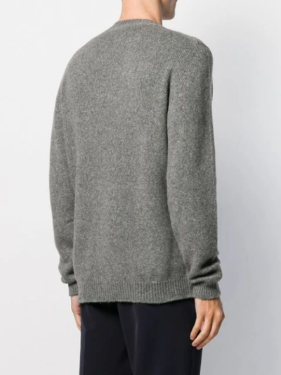 Shop Roberto Collina Long-sleeve Knit Jumper In Grey