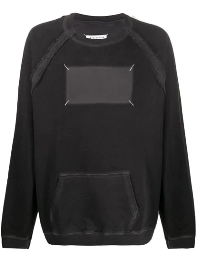 Shop Maison Margiela Stitch Detail Sweatshirt In Black