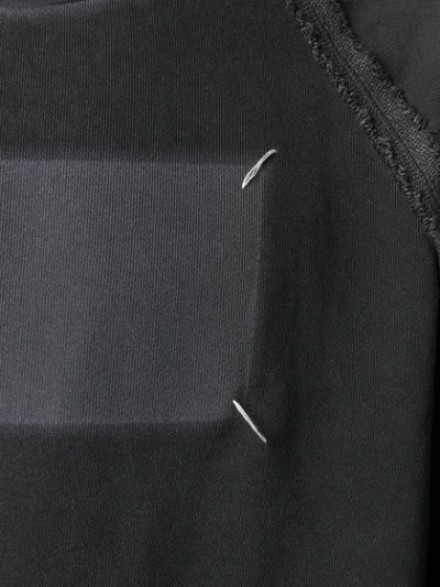 Shop Maison Margiela Stitch Detail Sweatshirt In Black