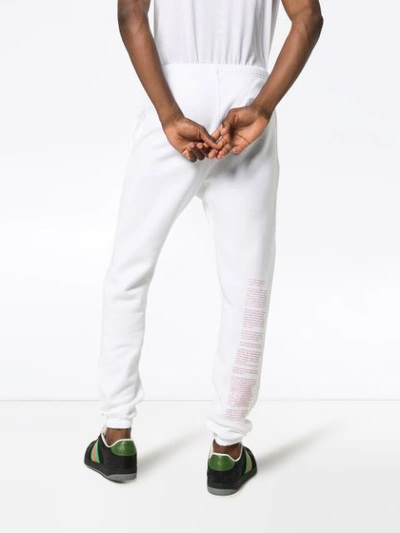 Shop Heron Preston Nasa Embroidered Track Pants - White