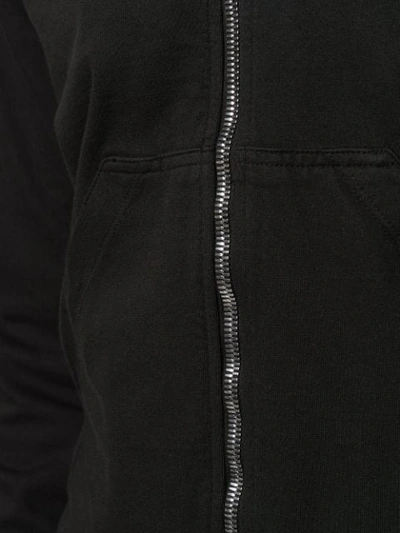 Shop Rick Owens Drkshdw Asymmetric Zip Hoodie In Black