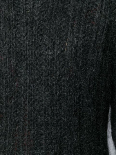 PRADA 镂空针织线毛衣 - 灰色