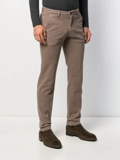 Shop Briglia 1949 Slim Fit Chinos In Neutrals