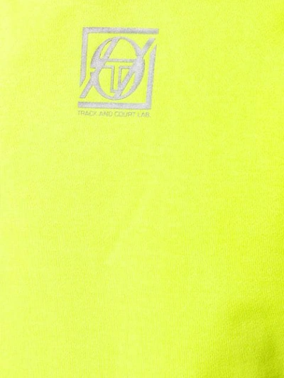 Shop Sergio Tacchini Long Sleeve Logo Hoodie In Green